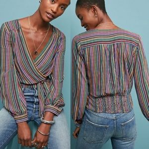 Anthropologie Maeve Lisa Striped Blouse